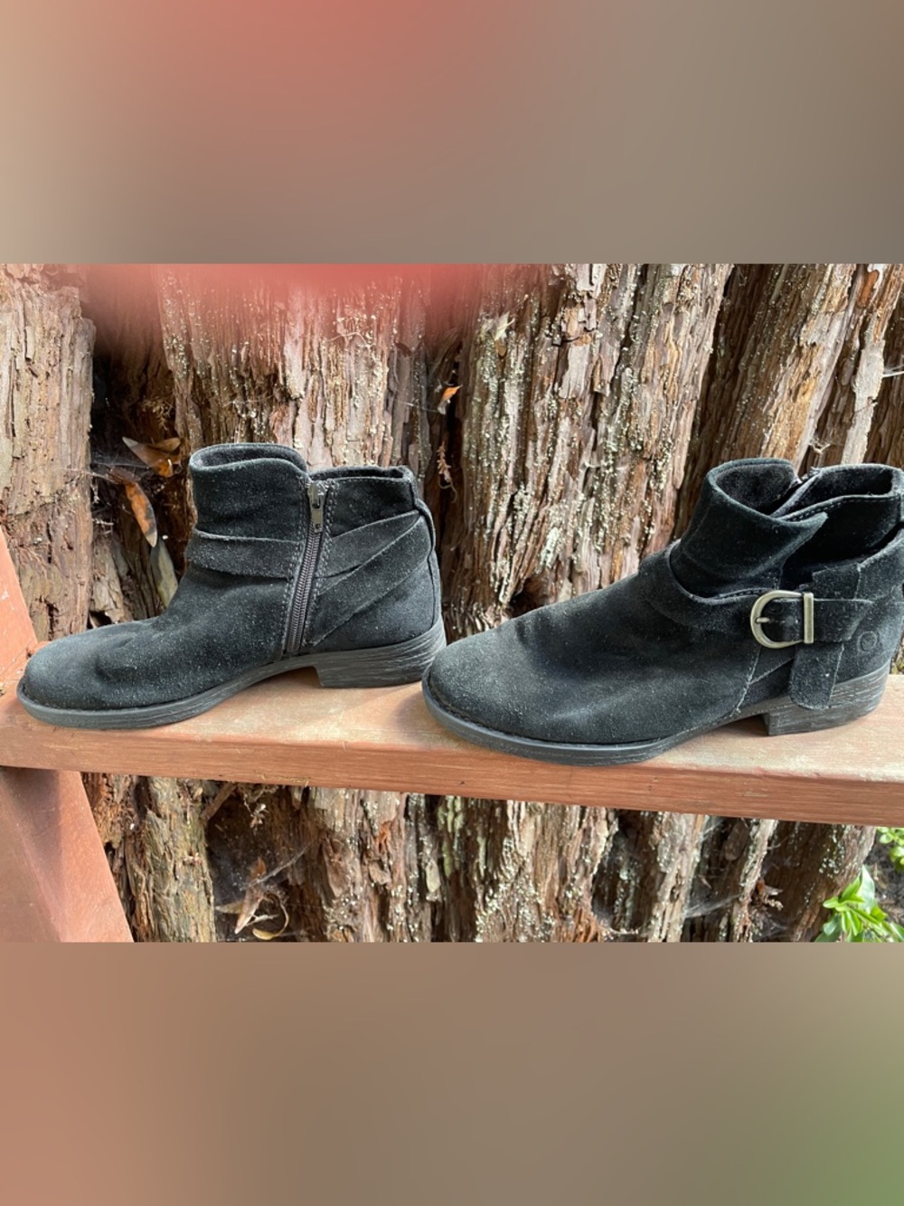 BORN Ankle Suede Boot - Black (7M)